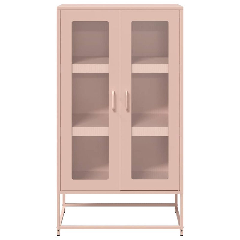 Highboard 68X39x123 Cm Steel, Pink