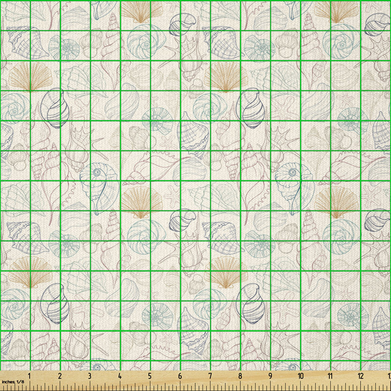 Deilani Sea Shells Starfish Marine Multi-Purpose Fabric