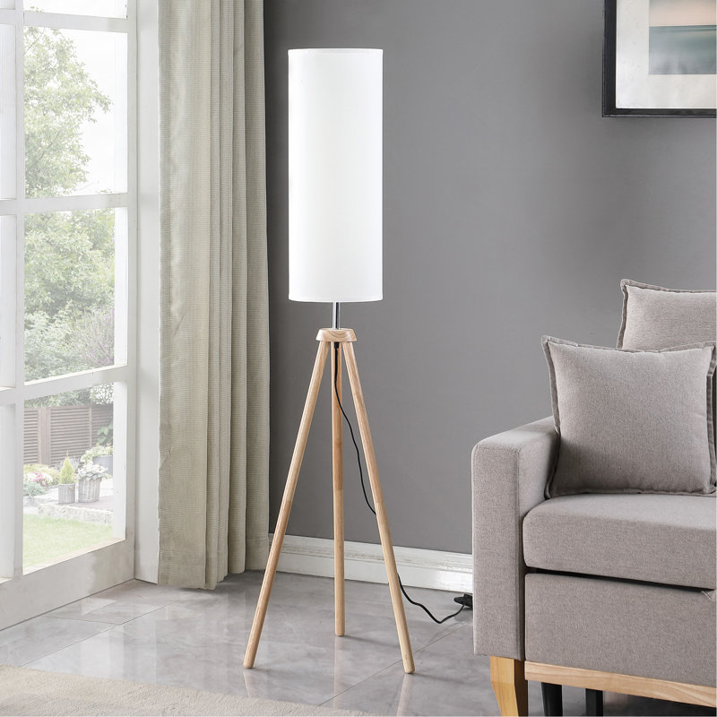 Lampe trépied naturelle moderne 58,5 po In Lauren
