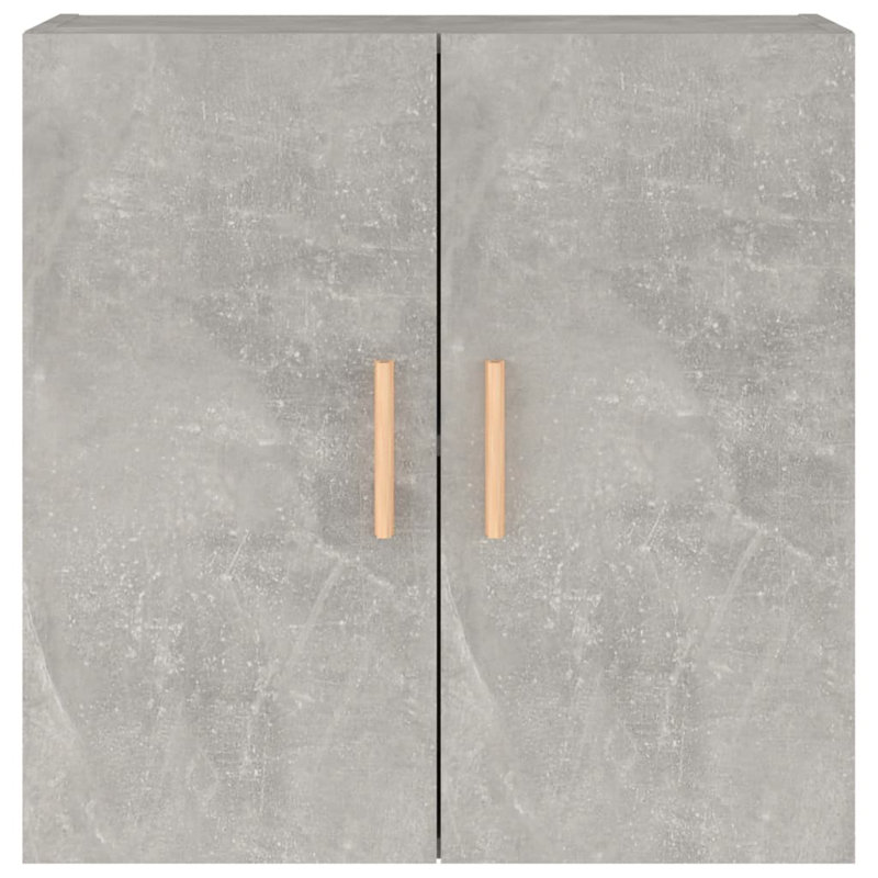 17 Stories Wall Cabinet  60X30x60 Cm Engineered Wood, Concrete Grey