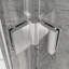 Portes de douche pivotantes Goodyo, porte de douche à double battant sans cadre l 30 po x H 72 po, verre trempé transparent de 1/4 po (6 mm), quincaillerie à finition chromée, installation réversible