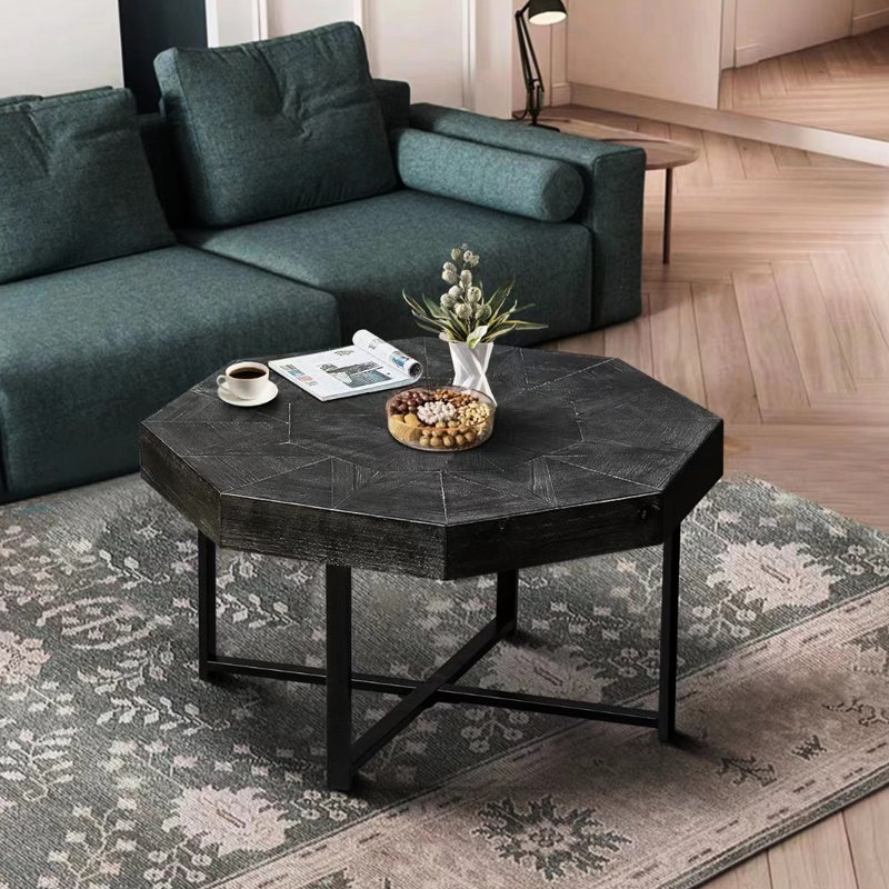 Table basse Aderyn, Noir antique