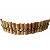 10'' H x 72'' W Tan Bamboo Lawn Edging