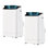 Ensemble de 2 climatiseurs portatifs 14 000 BTU, unité de climatisation 3 en 1 pour les pièces jusqu'à 750 pieds carrés Ft, blanc