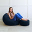 rucomfy Beanbags Slouchbag Large Corduroy Bean Bag Chair - Adult Bean Bag with Filling - Home Furniture Seating for Living Room or Bedroom - Machine Washable - 80 x 110cm-548671210-548671209