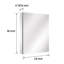 Armoire de rangement murale sans cadre l 24 po x H 30 po avec 3 tablettes réglables-1388613527