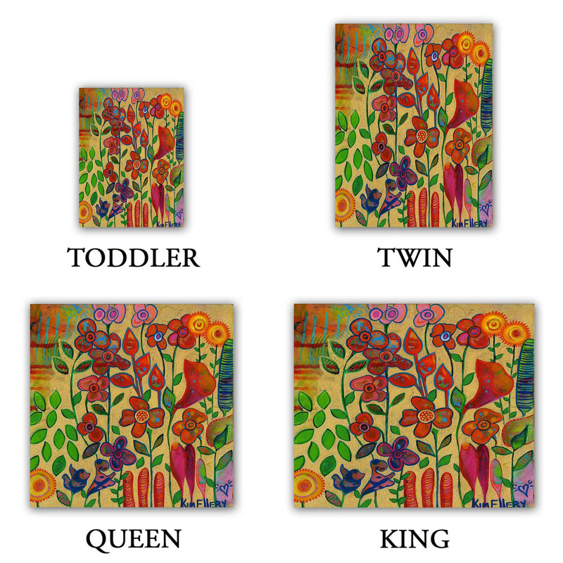 Floral Duvet Cover, 1 Queen Duvet Cover + 2 Standard Shams