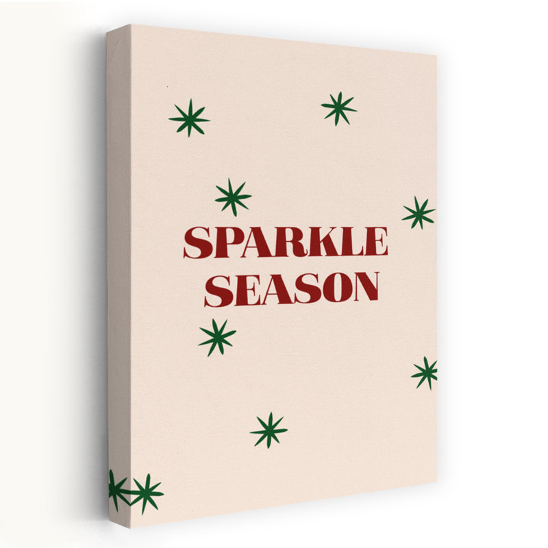 Season Stars Minimalist Modern Abstract Winter Landscape Wall Art Print 1 Piece Wrapped Canvas Wall Art