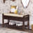 Shoe Rack With Cushioned Seat And Drawers, Multipurpose Entryway Storage Bench-1110796897