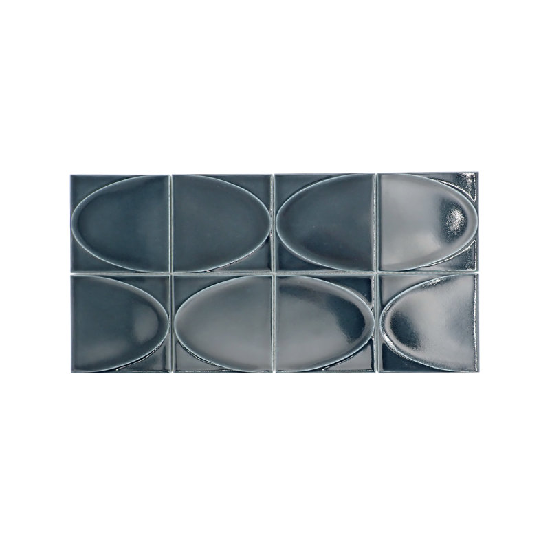 Mizu™ 8" x 16" Ceramic Novelty Mosaic Tile, Blue