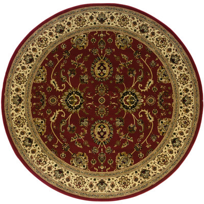 Tapis oriental rouge / ivoire Shelburne