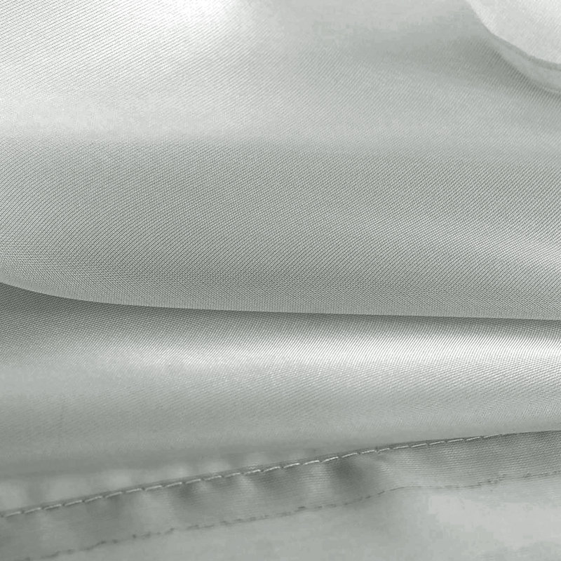 Ensemble de rideaux transparents avec passe-tringle 90 po (2 panneaux), Argent