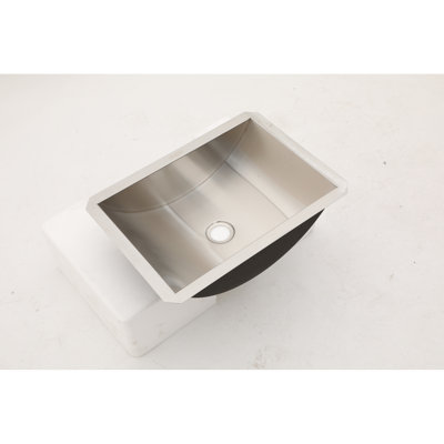18"X13" Brushed Nickel Stainless Steel Bathroom Sink With Pop Up Drain, Nano - Coated For Resistance To Scratches, Non Fingerprint Finish, Sound Reducing Pads, Above Counter Setup Undermount Su304