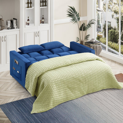 66.25'' Velvet Sleeper Sofa
