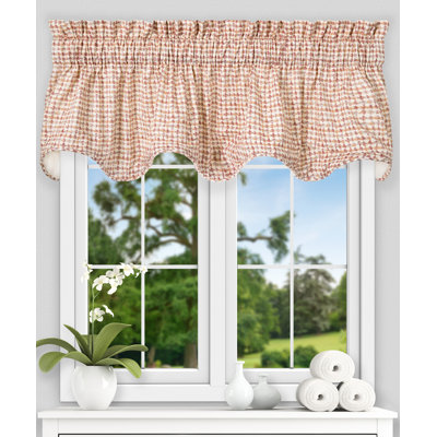 Lavonia Ikat Scalloped Window Valance