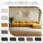 Maelina 5 - Piece Upholstered Orange Corduroy Modular Sectional Sofa with Pillow Back and Removable Ottoman-619298550-619298544