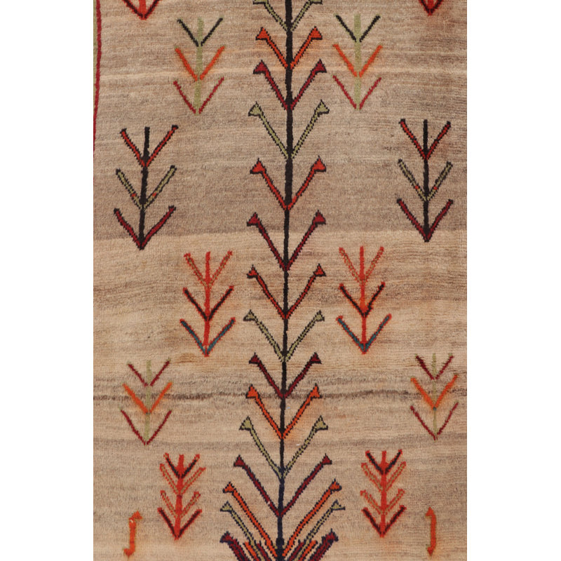 Vintage One-of-a-Kind 3'11" x 5'11" Hand Knotted Area Rug