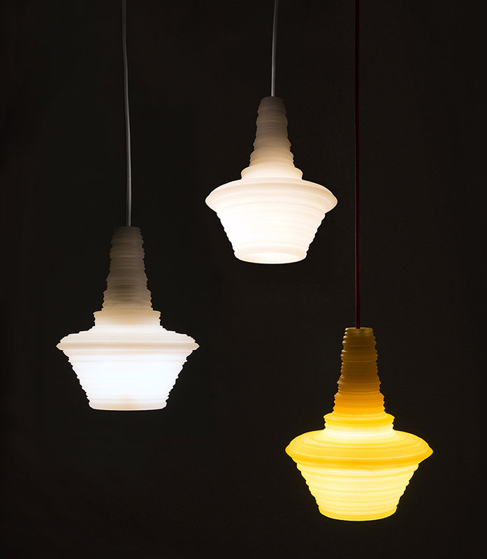Stupa 1 - Light Pendant, Yellow