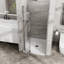 Panneau de douche pivotant en verre trempé 1/4 po Goody-112984355