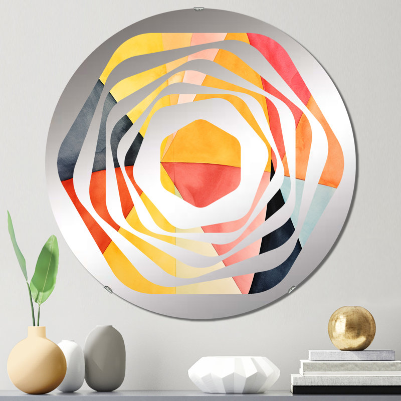 Darean - Miroir décoratif Amorphe, 23,6 po x 23,6 po