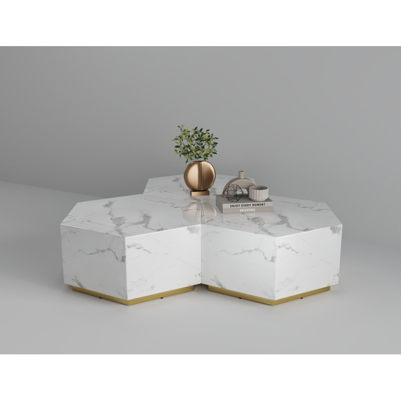 Table basse Zahil, Blanc