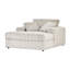 Méridienne de cinéma surdimensionnée de 54,5 po avec deux porte-gobelets Hughes Furniture - Champagne Mondo-1488270590