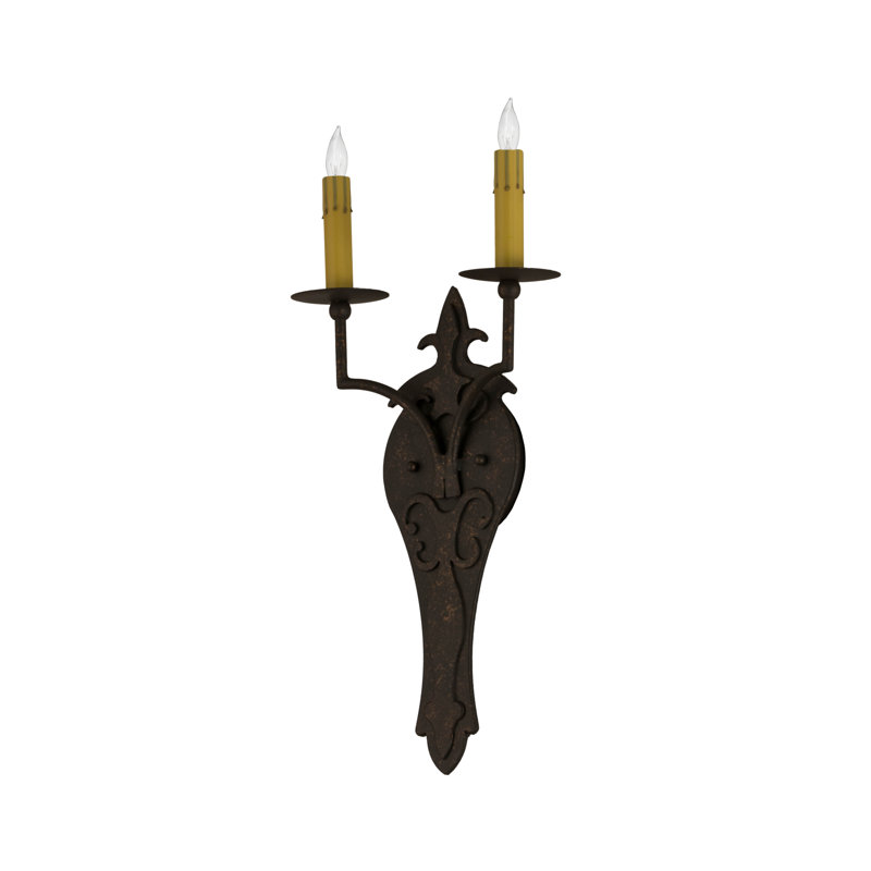 Lampe murale bougie 2 lumières Grose