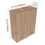 Armoire latérale de salle de bain à fixation flottante 24 po avec portes en rotin à fermeture en douceur
