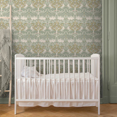 William Morris Brother Rabbit Wallpaper