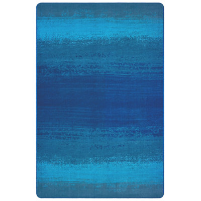 Tapis bleu touffeté Water Stripes