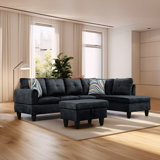Wilburta 3 - Piece Velvet Sectional