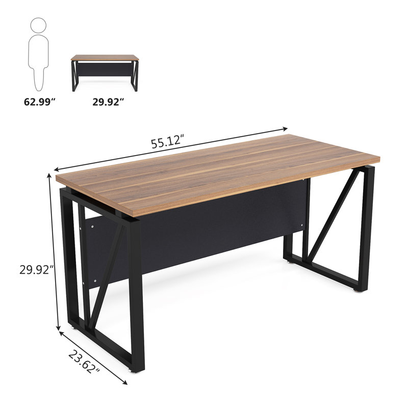 Arlais Metal Base Computer Desk