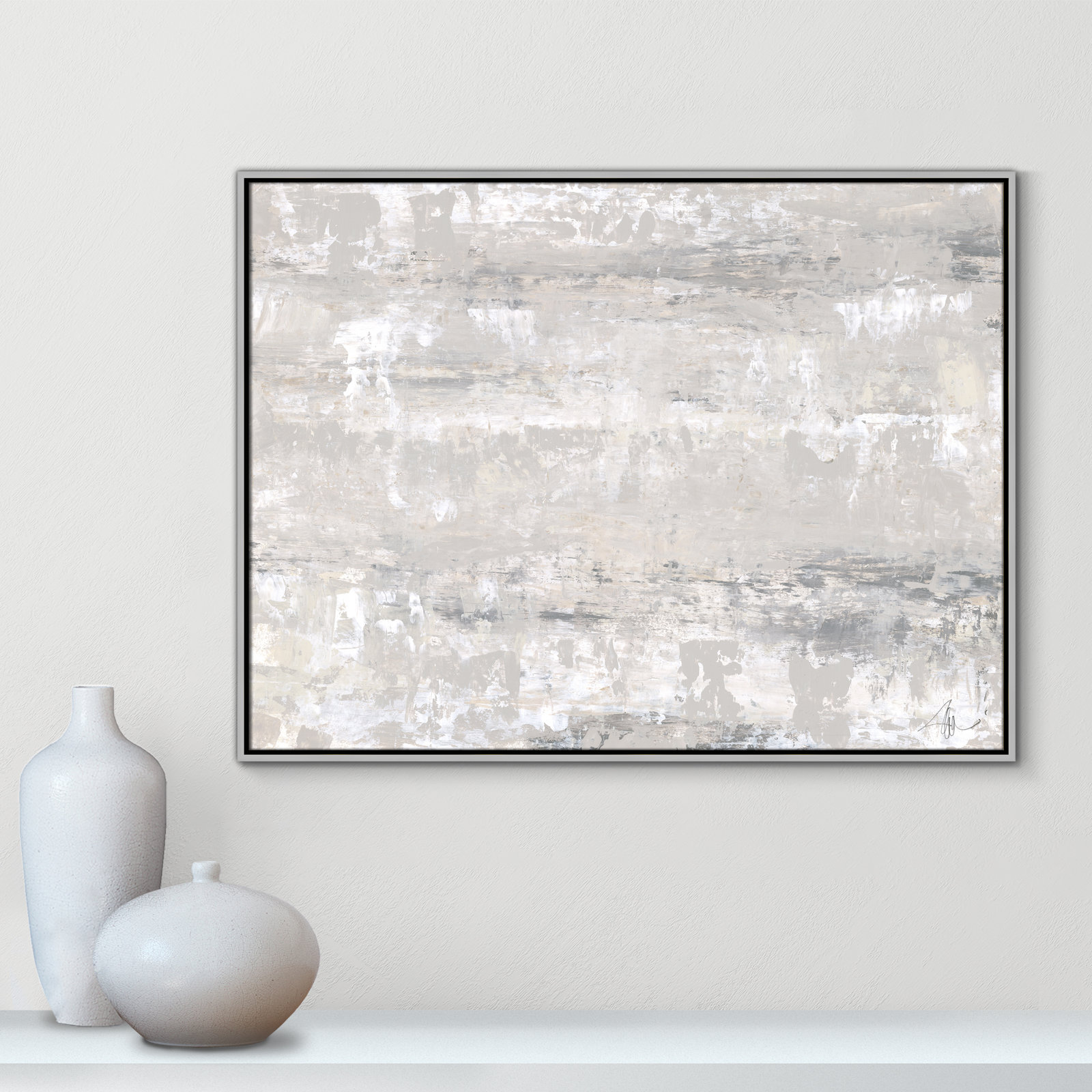 Desert Winds by Filippo Ioco - Print, Silver Framed Canvas, 31.5" H x 41.5" W x 2" D