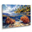 Impression d'art mural brun et bleu grande barrière de corail III - corail-898805430-898805388