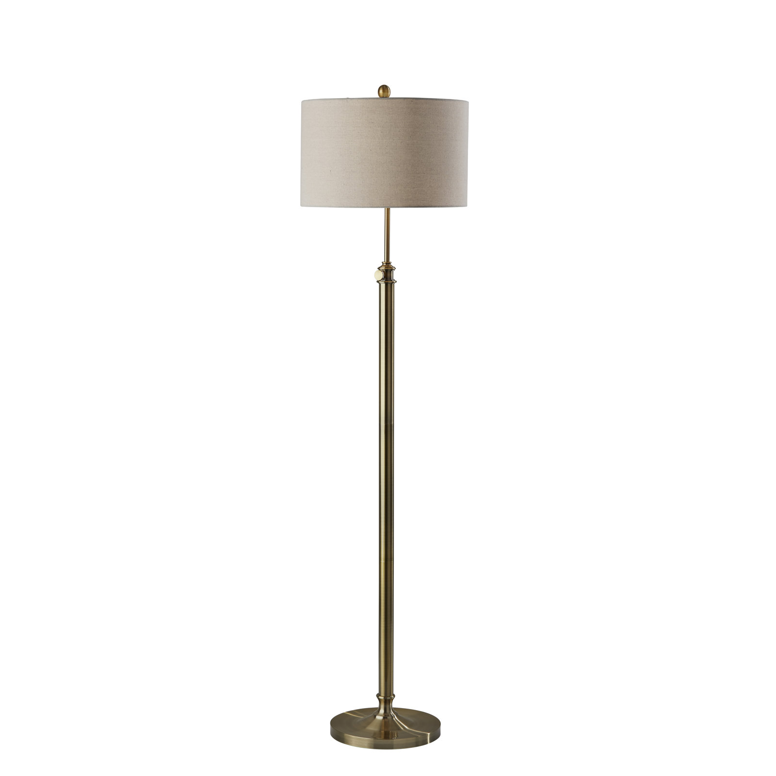 Elita 65.5'' Floor Lamp, Antique Brass