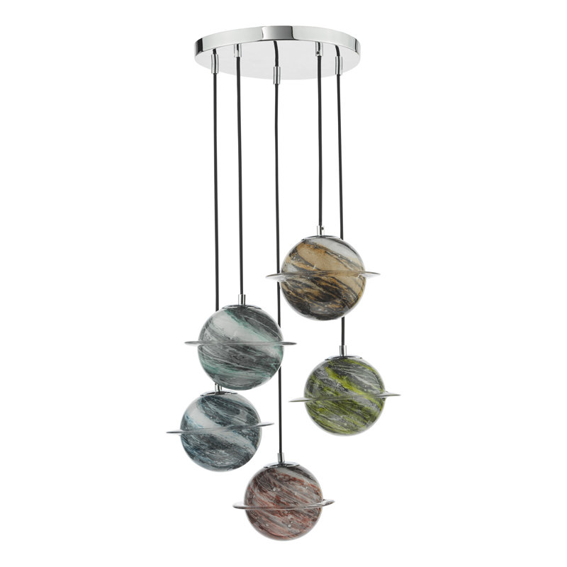 Coverson 5 - Light Polished Chrome Pendant