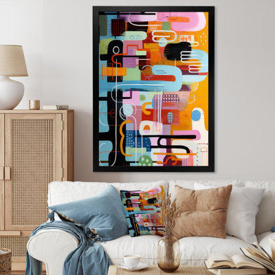 Mid-Century géométrique, collage amusant II - art mural géométrique