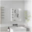 Armoire à pharmacie à deux portes avec trois tablettes pour salle de bain Wanna - blanc