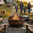  Cosmic Round Wood-Burning Steel Fire Pit with Spark Screen-2100296255-2100296243