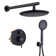 Rainfall Complete Shower System with 5-Setting Handheld Shower and Rough in Valve