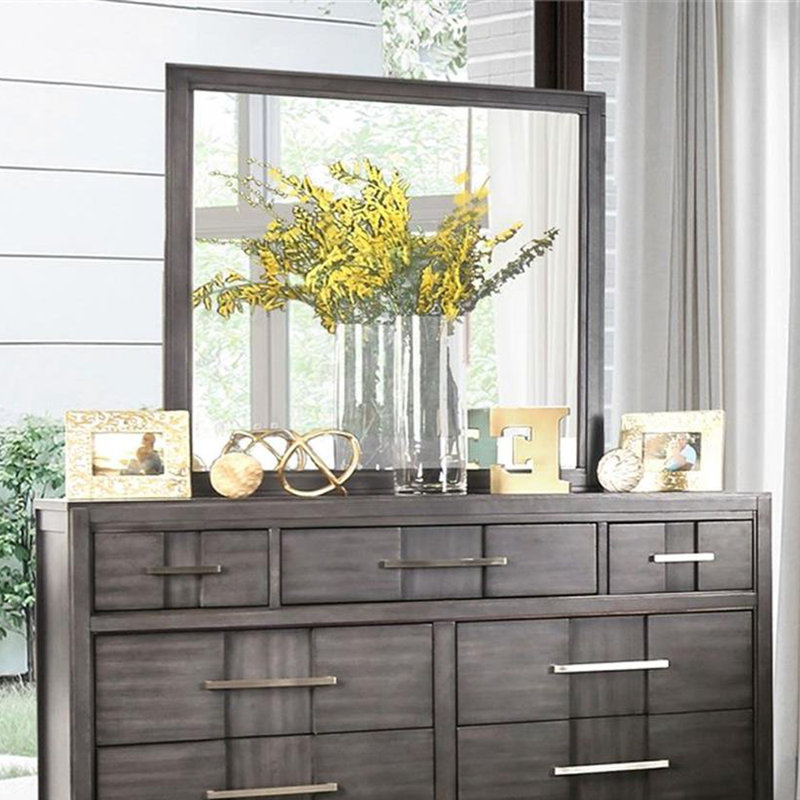 Miroir transitionnel l 38,4 po, gris