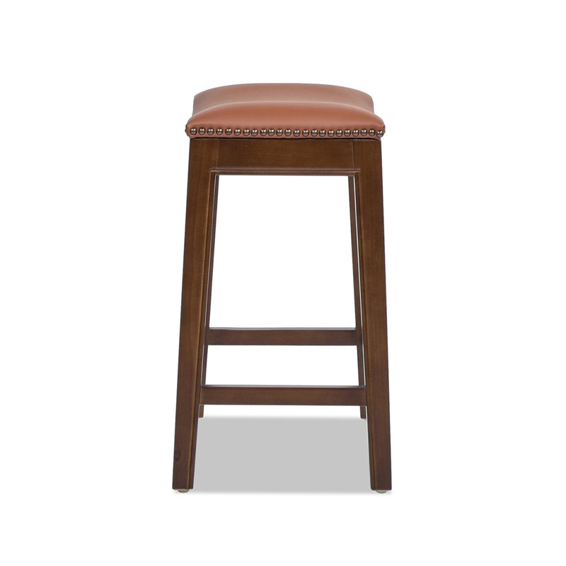 Tabouret de comptoir en cuir 24,5 po Jordank
