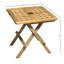 Moksh Square Teak Outdoor Side Table , 19.5'' in. W 19.5'' in. D