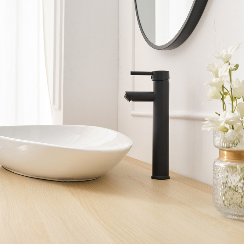 Robinet de lavabo vasque 9053, Noir mat
