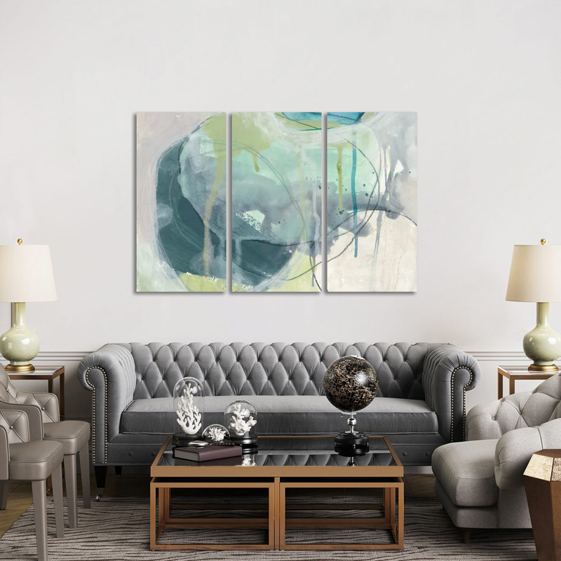 Sea Sea I - ensemble d'art mural sur toile tendue (ensemble de 3)