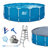 Laguna Round Metal Frame Swimming Pool Package-86793677