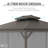 Toit rigide 10 pi L 10 pi. D Auvent en aluminium