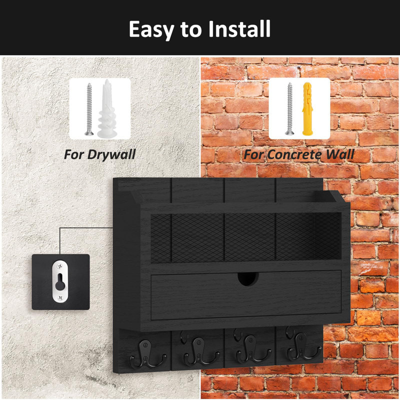 Wall Organizer, Black