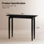 Console minimaliste Aastha en bois massif, table d'entrée moderne pour couloir et salon-1238188757-1238188760
