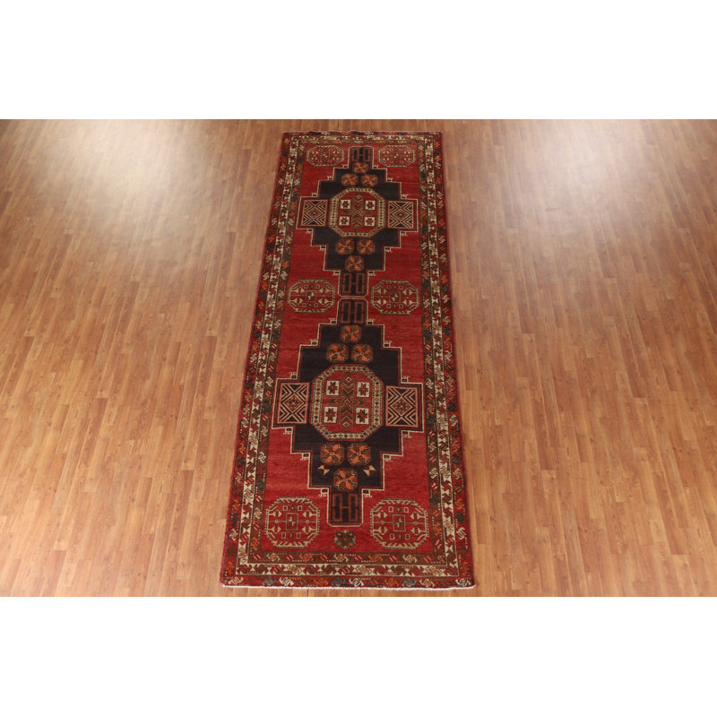 Tapis géométrique de salon traditionnel 5 x 13